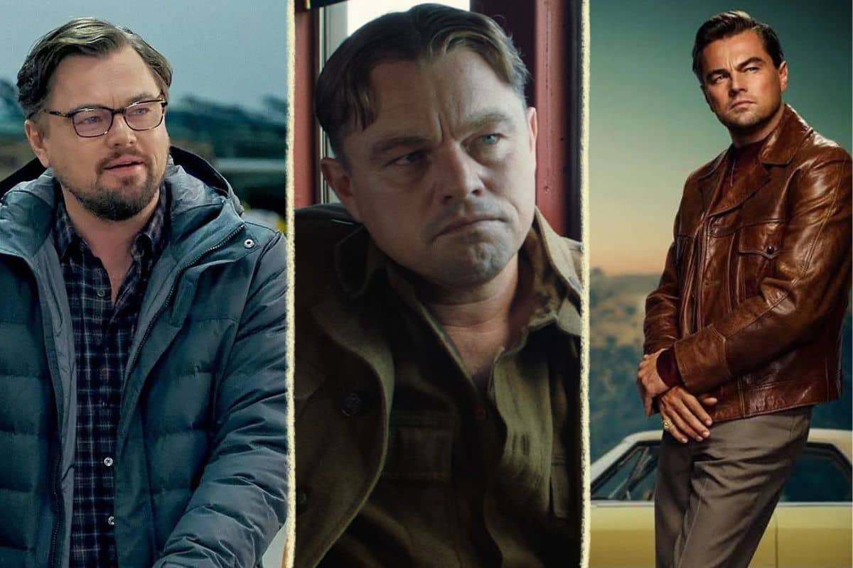 Leonardo DiCaprio in Don't Look Up, Shutter Island, and Once Upon a Time in Hollywood